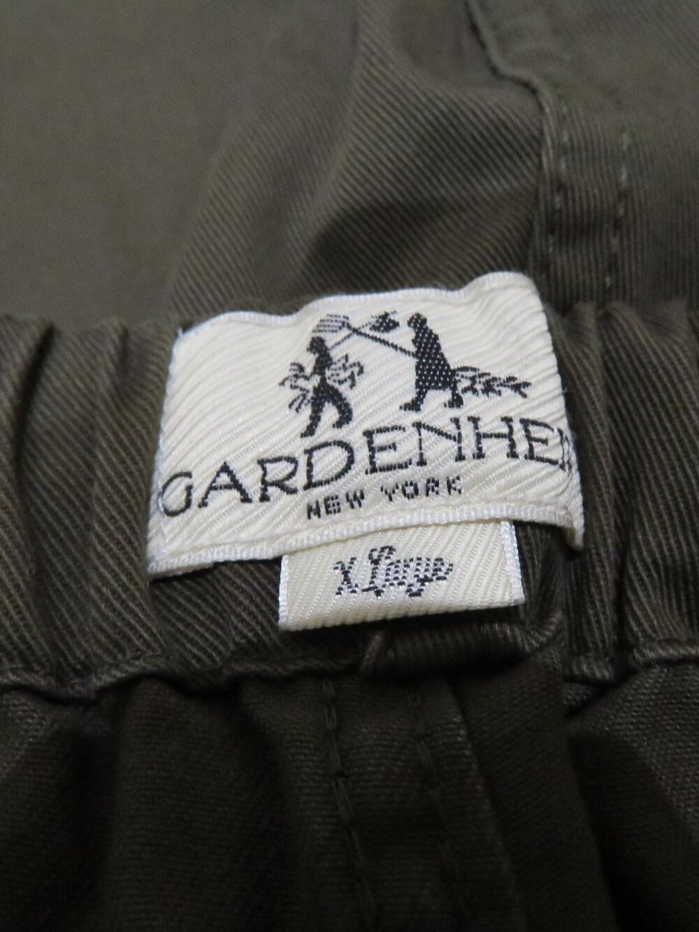 GARDENHEIR Washed Cotton Twill Easy Gardening Pant Olive XL Outdoor Utility Work - Picture 14 of 16